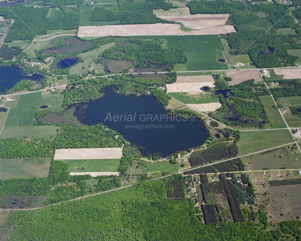 Bass Lake (Richland Twp) in Montcalm County, Michigan